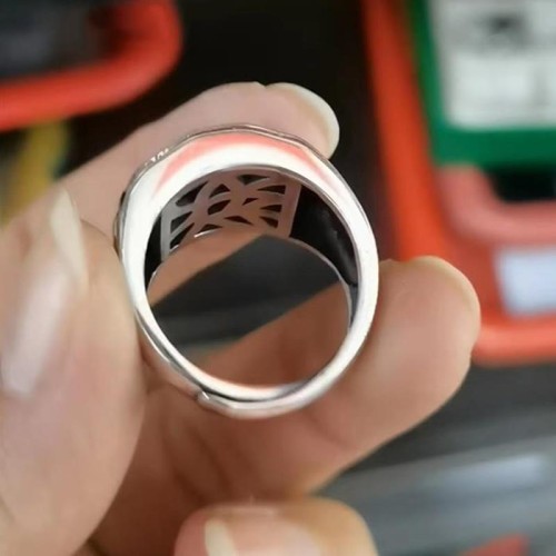 925 Silver Sanskrit Protection Adjustable Ring 925 Silver Sanskrit Protection Adjustable Ring