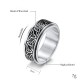 Triangle Knot Titanium Steel Calm Ring Triangle Knot Titanium Steel Calm Ring